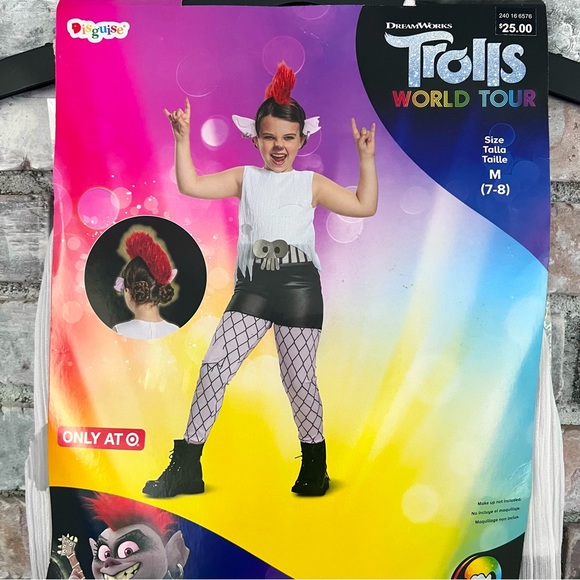 Disguise Other - NWT Trolls Queen Barb Word Tour Costume